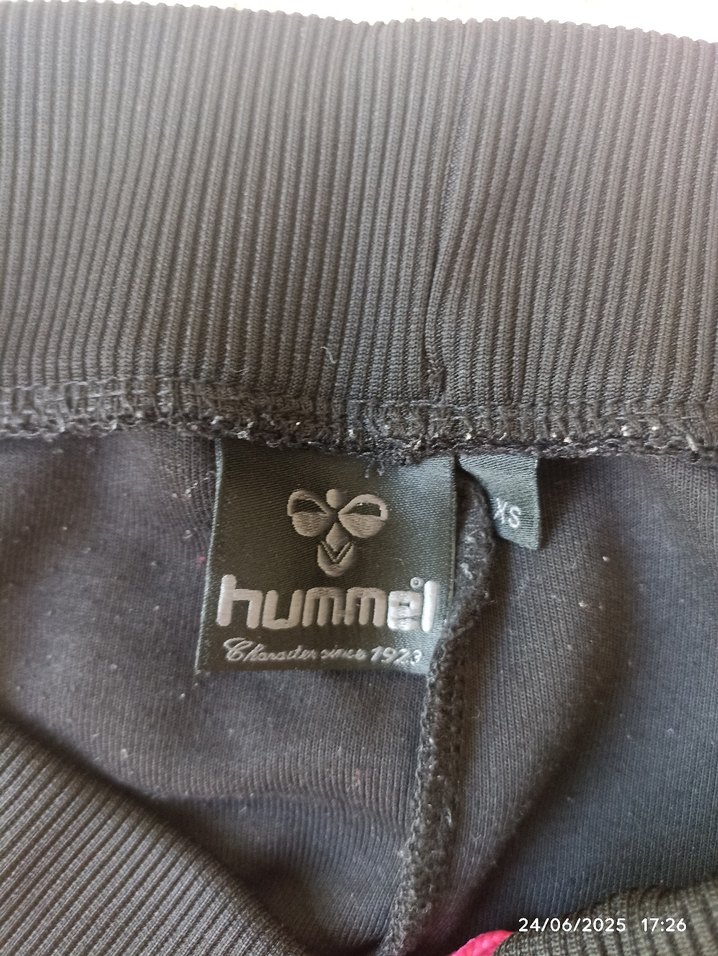 Pembe-Siyah Esnek Kumaş Spor Pantolon - Görsel 2