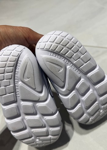 25 Beden Erkek Çocuk Beyaz Gri Velcro Spor Ayakkabı