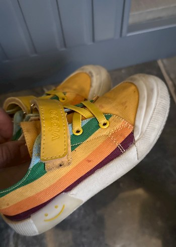 Vicco Erkek Çocuk Sarı Bağcıklı Cırtlı Sneakers