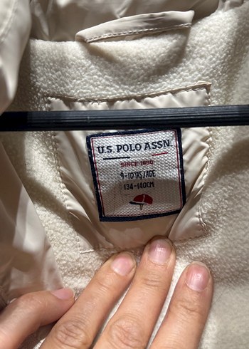 Bej Kürklü Kapüşonlu kız çocuk Yelek - Görsel 3