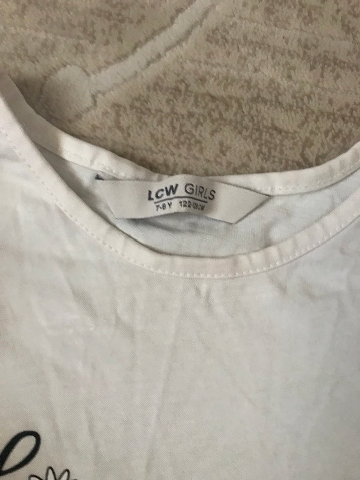 Kız Çocuk Çiçek Desenli Kısa Kollu Elbise - Görsel 2