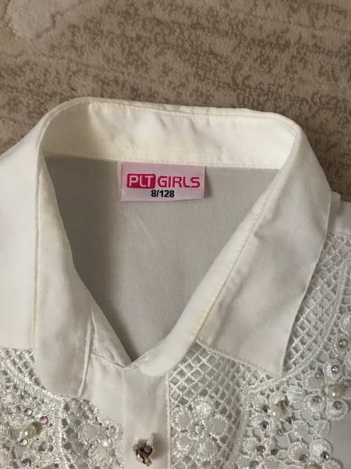 Kız Çocuk Nakışlı Pamuklu Kolsuz Bluz - Görsel 2