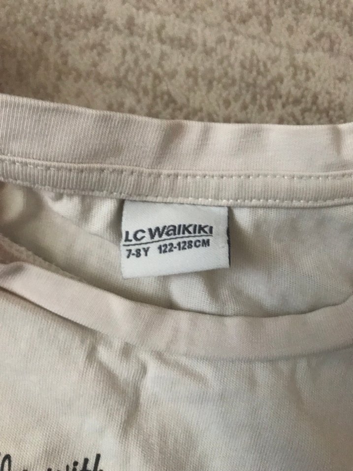 Kelebek Baskılı Pamuklu Kemerli Kız Elbise - Görsel 2