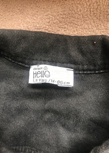 Erkek çocuk siyah kot ceket - Görsel 2