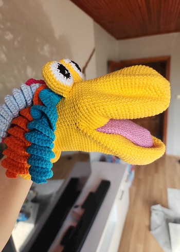 Beden Renk Renkli Örgü Peluş Oyuncak