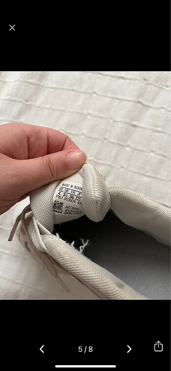 37 Beden beyaz Renk Adidas spor ayakkabı beyaz