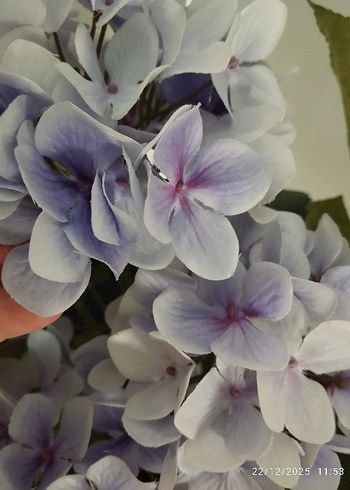 Pastel Mor Yapay Çiçekli Dekoratif Saksi - Görsel 4