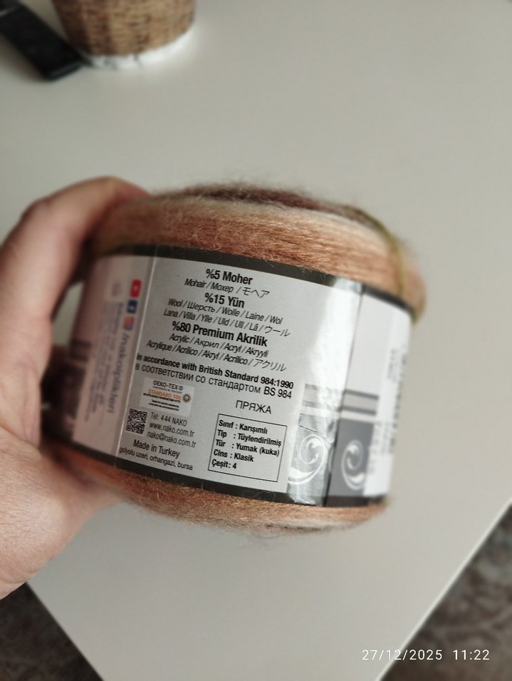 Nako Angora Luks Renkli İplik - Görsel 2