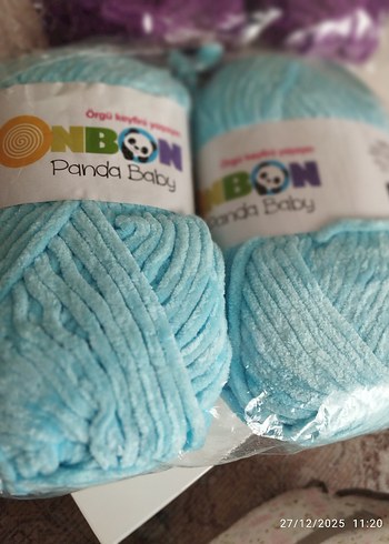 Bonbon Panda Baby Örgü İpi Seti - Görsel 2