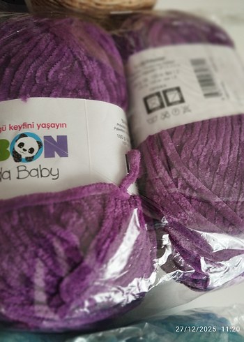 Bonbon Panda Baby Örgü İpi Seti - Görsel 3