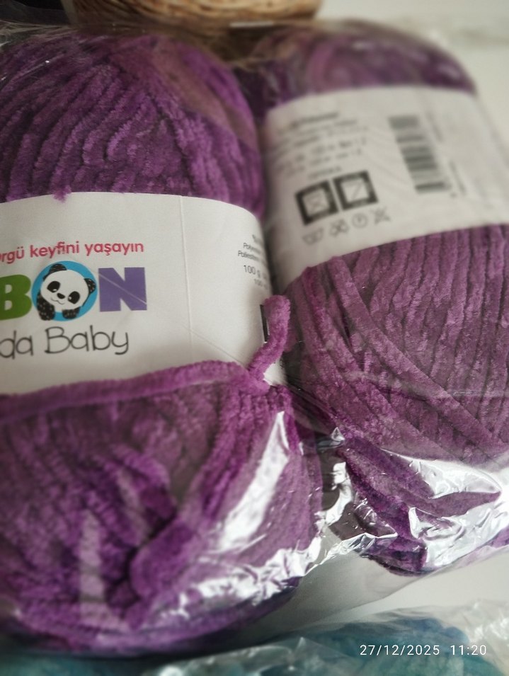 Bonbon Panda Baby Örgü İpi Seti - Görsel 3