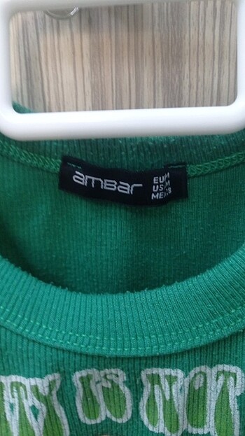 m Beden Crop top ambar bluz