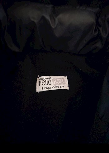 Kapüşonlu Siyah Erkek Çocuk Mont - Görsel 5