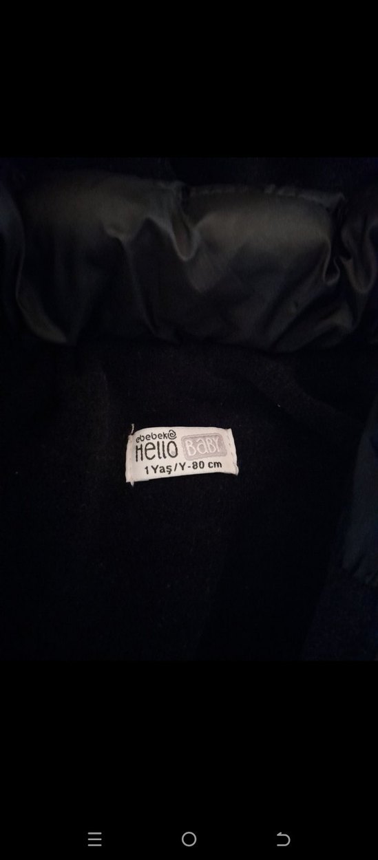 Kapüşonlu Siyah Erkek Çocuk Mont - Görsel 5