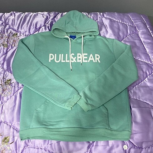 su yeşili sweatshirt
