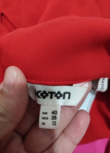 40 Beden kırmızı Renk Koton bluz