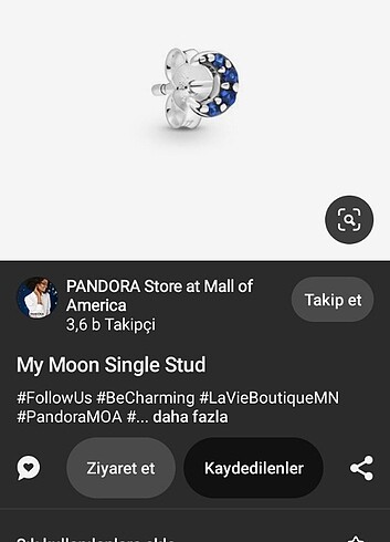 Pandora me küpe 