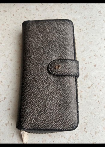 Gri Deri Kadın Cüzdanı Tokalı - Görsel 8