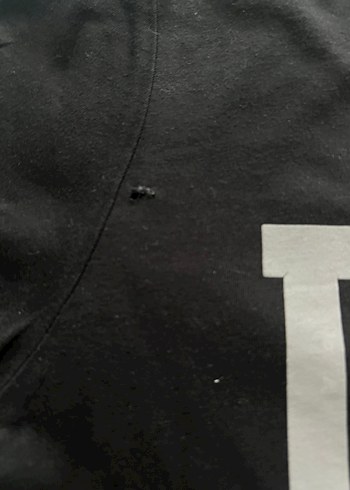 USPA Baskılı Siyah Erkek Tişört - Görsel 3