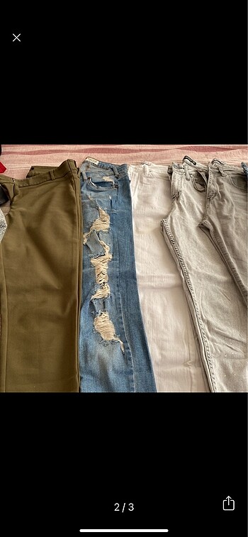 Koton 6 adet jean 1 adet kumaş pantolon