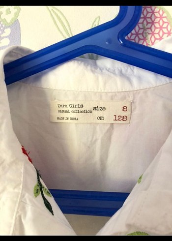 Zara Renkli Nakışlı Bohem  Gömlek - Görsel 5