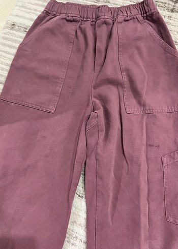 Mor Rahat Kesim Kadın Kumaş Pantolon - Görsel 4