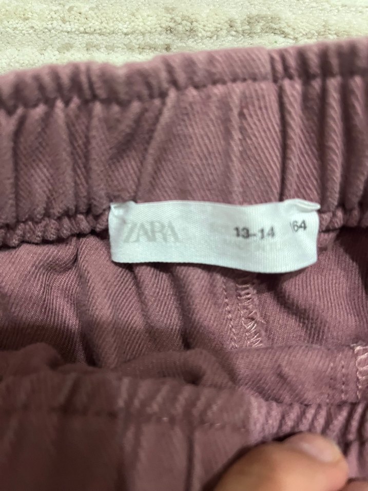 Mor Rahat Kesim Kadın Kumaş Pantolon - Görsel 3