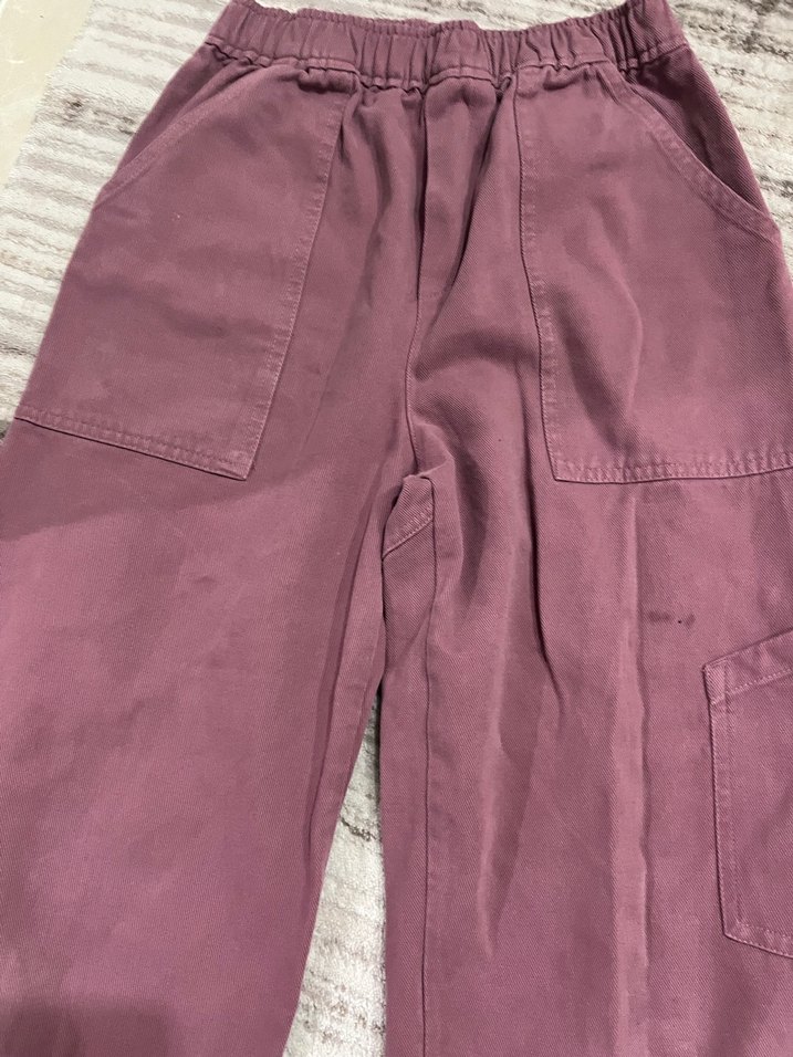 Mor Rahat Kesim Kadın Kumaş Pantolon - Görsel 4