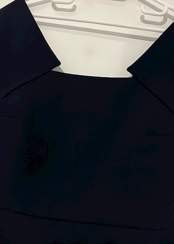 Siyah Kemer Detaylı V Yaka Kadın Bluz - Görsel 7