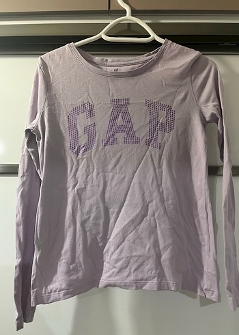 Gap Kız Çocuk Uzun Kollu Mor Tişört - Görsel 3