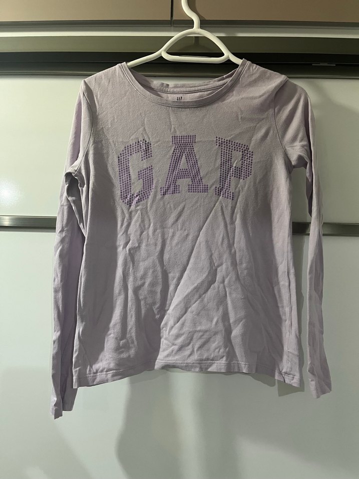 Gap Kız Çocuk Uzun Kollu Mor Tişört - Görsel 2