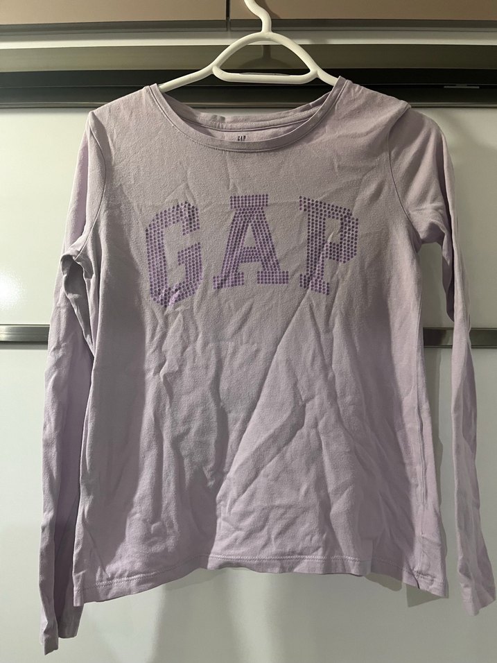 Gap Kız Çocuk Uzun Kollu Mor Tişört - Görsel 3