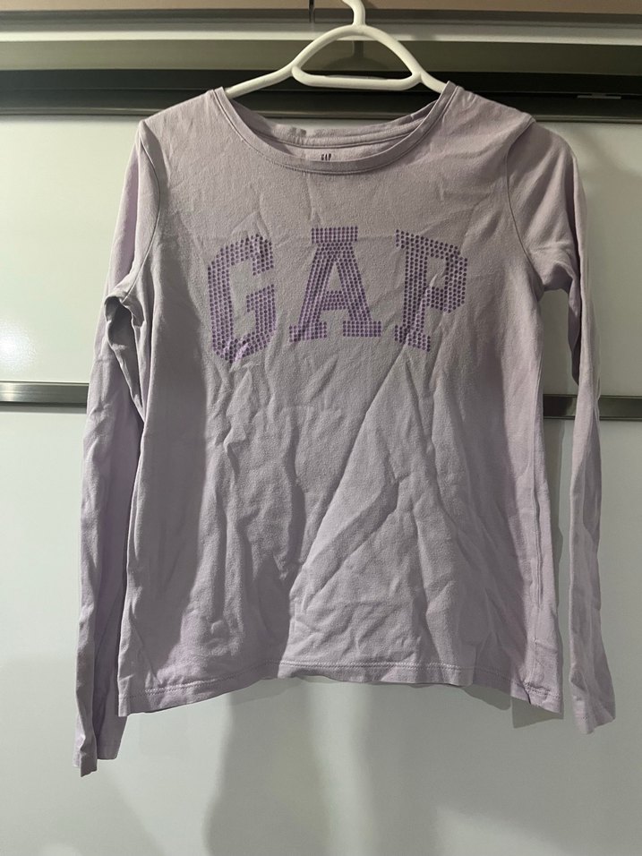 Gap Kız Çocuk Uzun Kollu Mor Tişört - Görsel 5