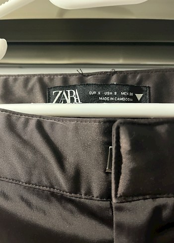 Siyah Bol Kesim Kemerli Kadın Pantolon - Görsel 5