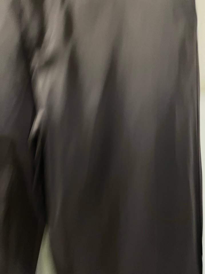 Siyah Bol Kesim Kemerli Kadın Pantolon - Görsel 4