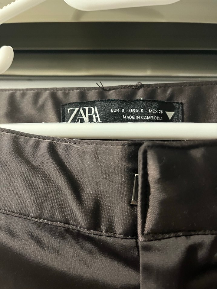 Siyah Bol Kesim Kemerli Kadın Pantolon - Görsel 5