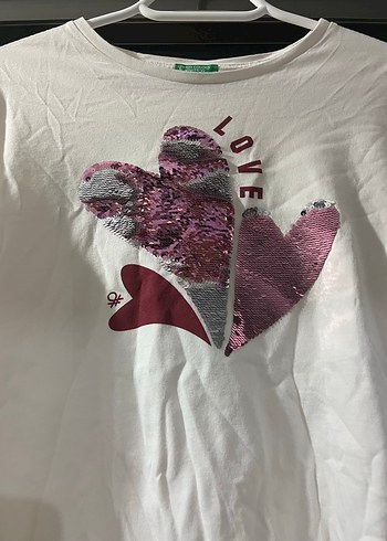 Kız Çocuk Uzun Kollu Beyaz Baskılı Tişört - Görsel 8