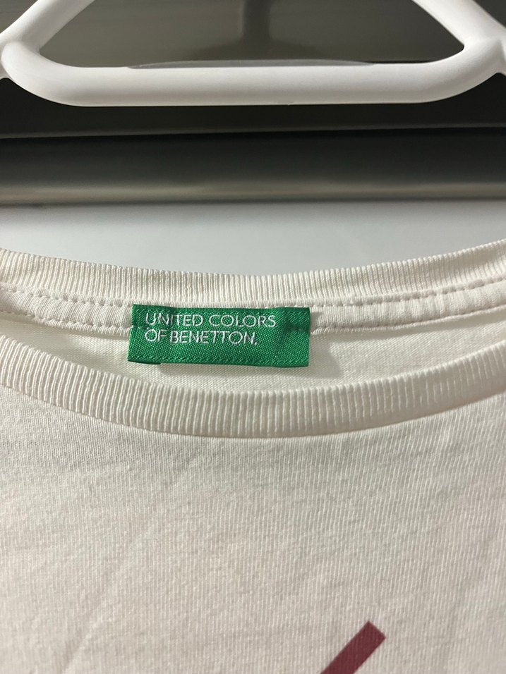 Kız Çocuk Uzun Kollu Beyaz Baskılı Tişört - Görsel 4