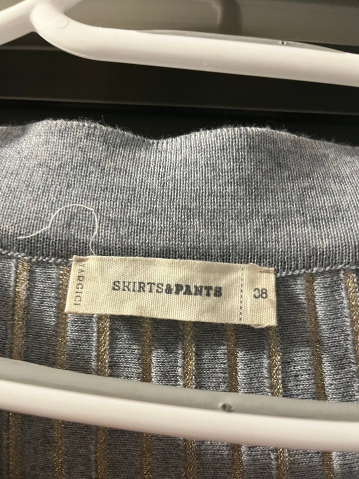 Gri Pliseli Uzun Kadın Etek - Görsel 4