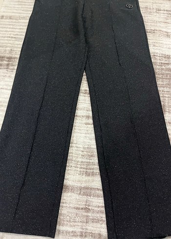 Siyah Midi Kumaş Kadın Pantolon - Görsel 6