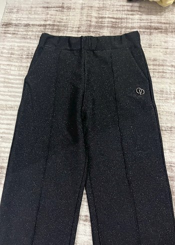 Siyah Midi Kumaş Kadın Pantolon - Görsel 3