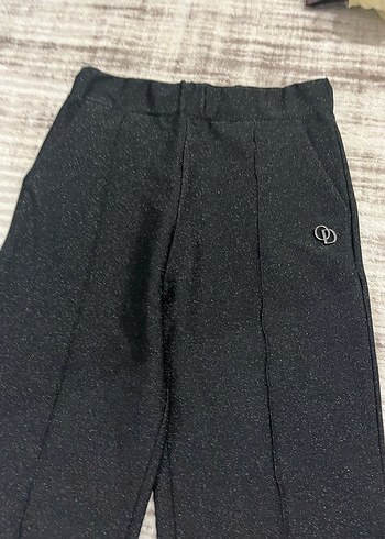 Siyah Midi Kumaş Kadın Pantolon - Görsel 7