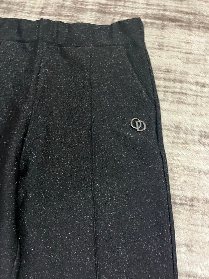 Siyah Midi Kumaş Kadın Pantolon - Görsel 5