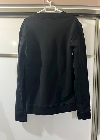 s/m Beden siyah Renk Siyah Rahat Kesim Erkek Sweatshirt