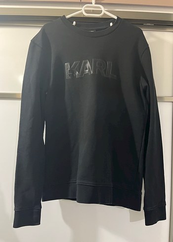 Siyah Rahat Kesim Erkek Sweatshirt - Görsel 3
