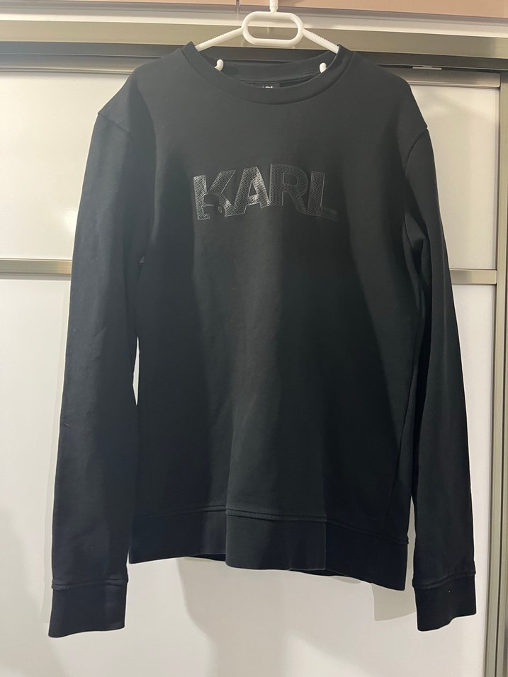 Siyah Rahat Kesim Erkek Sweatshirt - Görsel 3