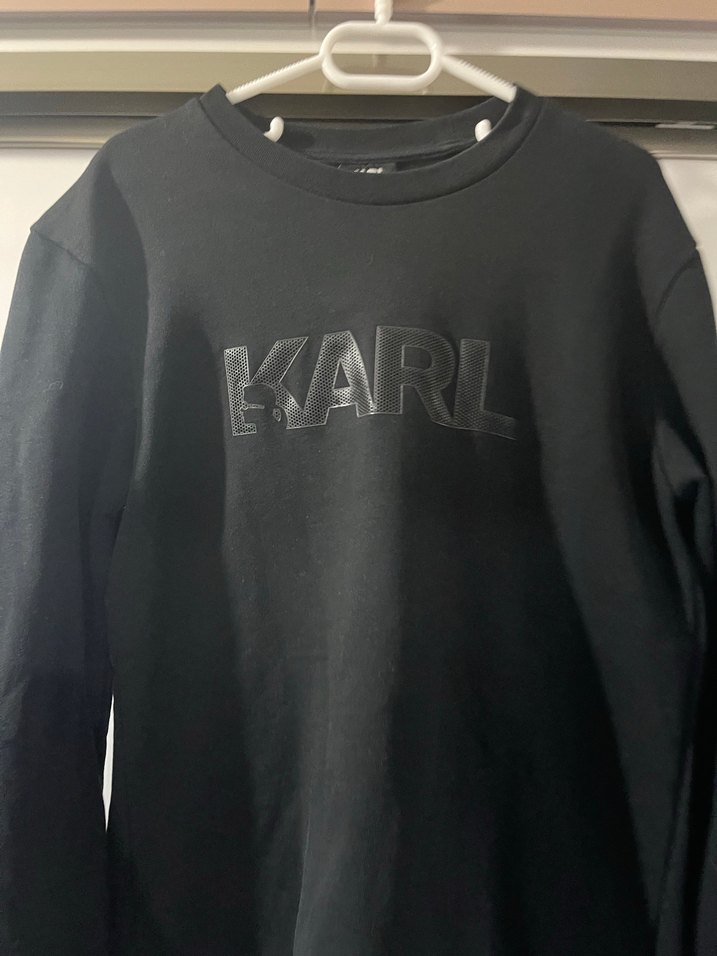Siyah Rahat Kesim Erkek Sweatshirt - Görsel 2