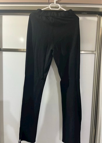 Siyah Kadın Dar Kesim Midi Kumaş Pantolon - Görsel 7