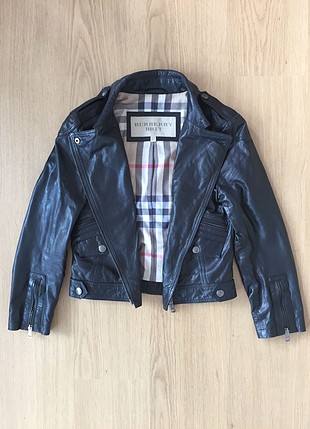 Burberry Siyah Deri Ceket