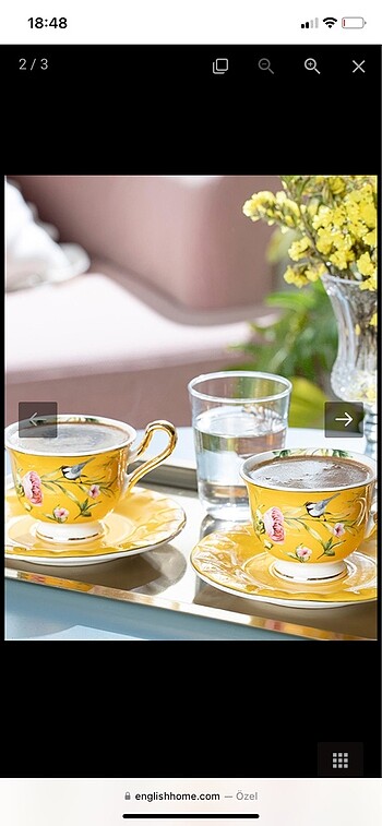 English Home Fincan takımı